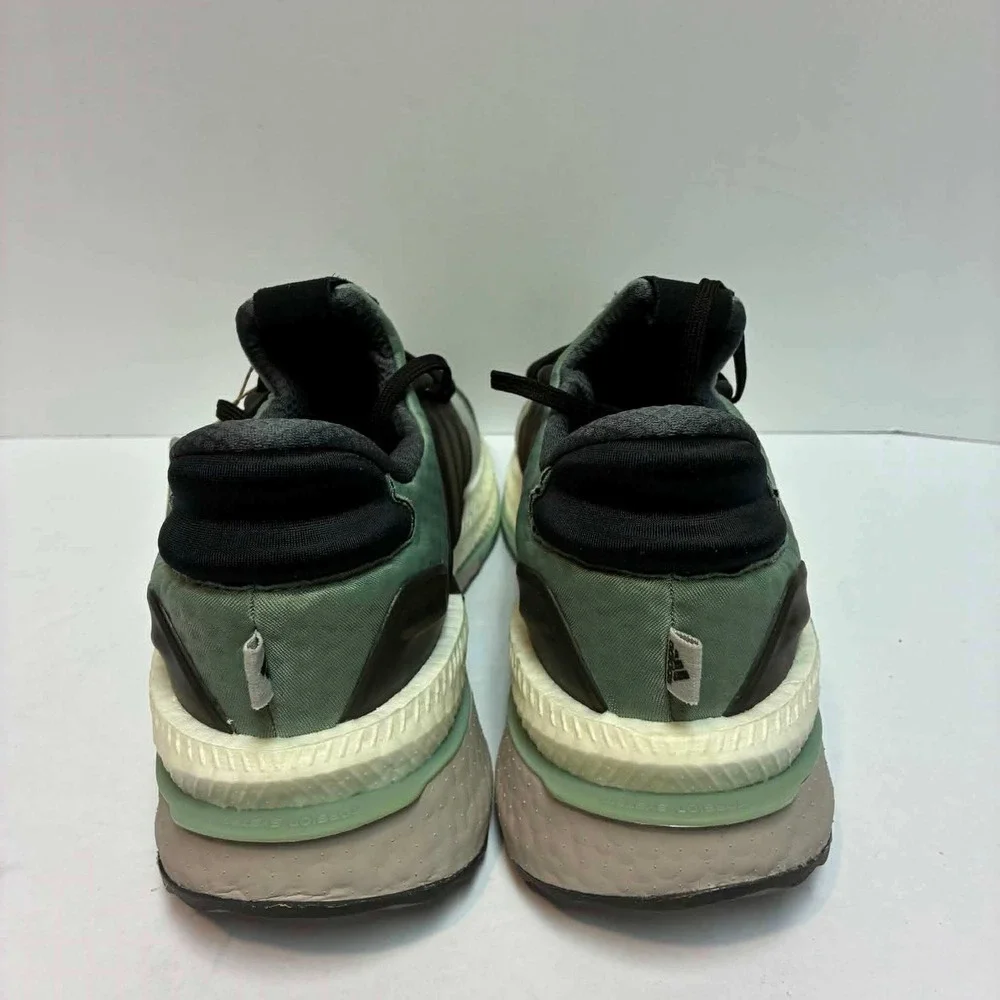 Adidas X_PLRBOOST Running Shoes Mens 12 Silver Green ID9435 Sneakers